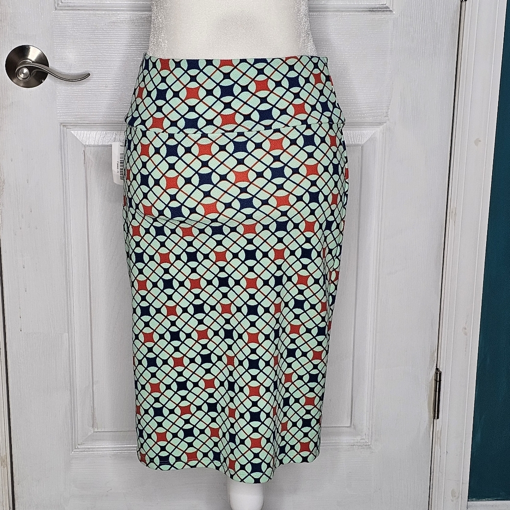 Geometric Patterned Skirt - Multicolor - Picture 6 of 11